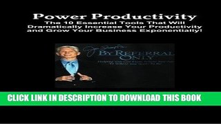 [New] PDF Power Productivity Free Online