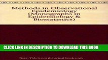 Read Now Methods in Observational Epidemiology (Monographs in Epidemiology and Biostatistics)