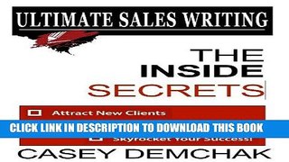[New] Ebook Ultimate Sales Writing: The Inside Secrets Free Read
