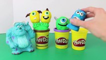 Play Doh Kinder Surprise Eggs Monsters University Mike Wazowski Nestle Magic Ball Sulley Kinder EGG