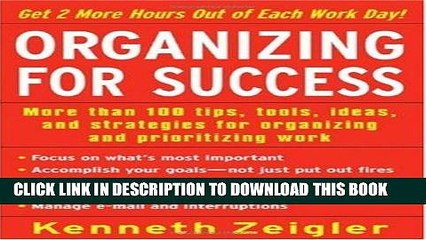 [New] Ebook Organizing for Success: More than 100 tips, tools, ideas, and strategies for