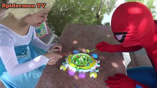 Venom Spiderman vs elsa No smoking in the public Pink Spidergirl fun superheroes in real life-fiktcC7GGcI