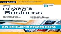 [New] Ebook Complete Guide to Buying a Business, The Free Read