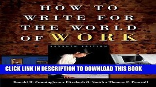 [New] Ebook How to Write for the World of Work,  Seventh Edition Free Online