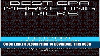 [PDF] BEST CPA MARKETING TRICKS: CPA   Affiliate Marketing Tips   Tricks that will help you