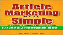 Ebook Article Marketing Made Simple (Search Engine Optimization Strategies For People On The Go