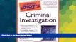 READ FULL  The Complete Idiot s Guide to Criminal Investigation  Premium PDF Online Audiobook