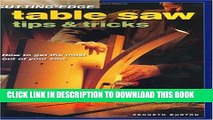 Read Now Cutting-Edge Table Saw Tips   Tricks (Popular Woodworking) PDF Online