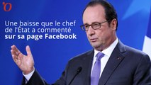 François Hollande se félicite de la baisse du chômage