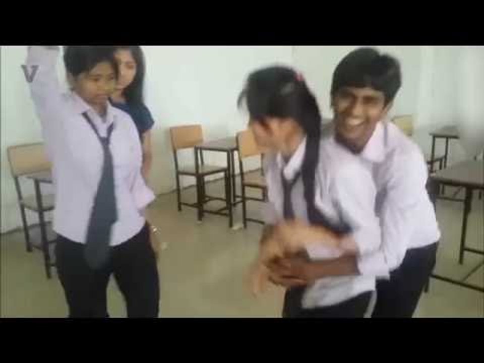 Video From My Phone -  Indian School Girl Classroom Masti !!