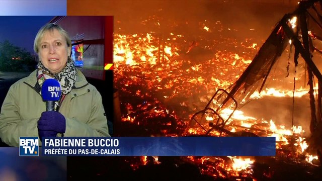 Incendies dans la Jungle de Calais: la préfète parle d'une tradition de la part des migrants