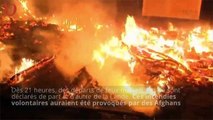 La Jungle de Calais incendiée volontairement par des migrants