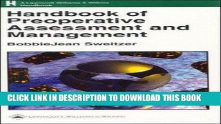 Read Now Handbook of Preoperative Assessment and Management (Lippincott Williams   Wilkins