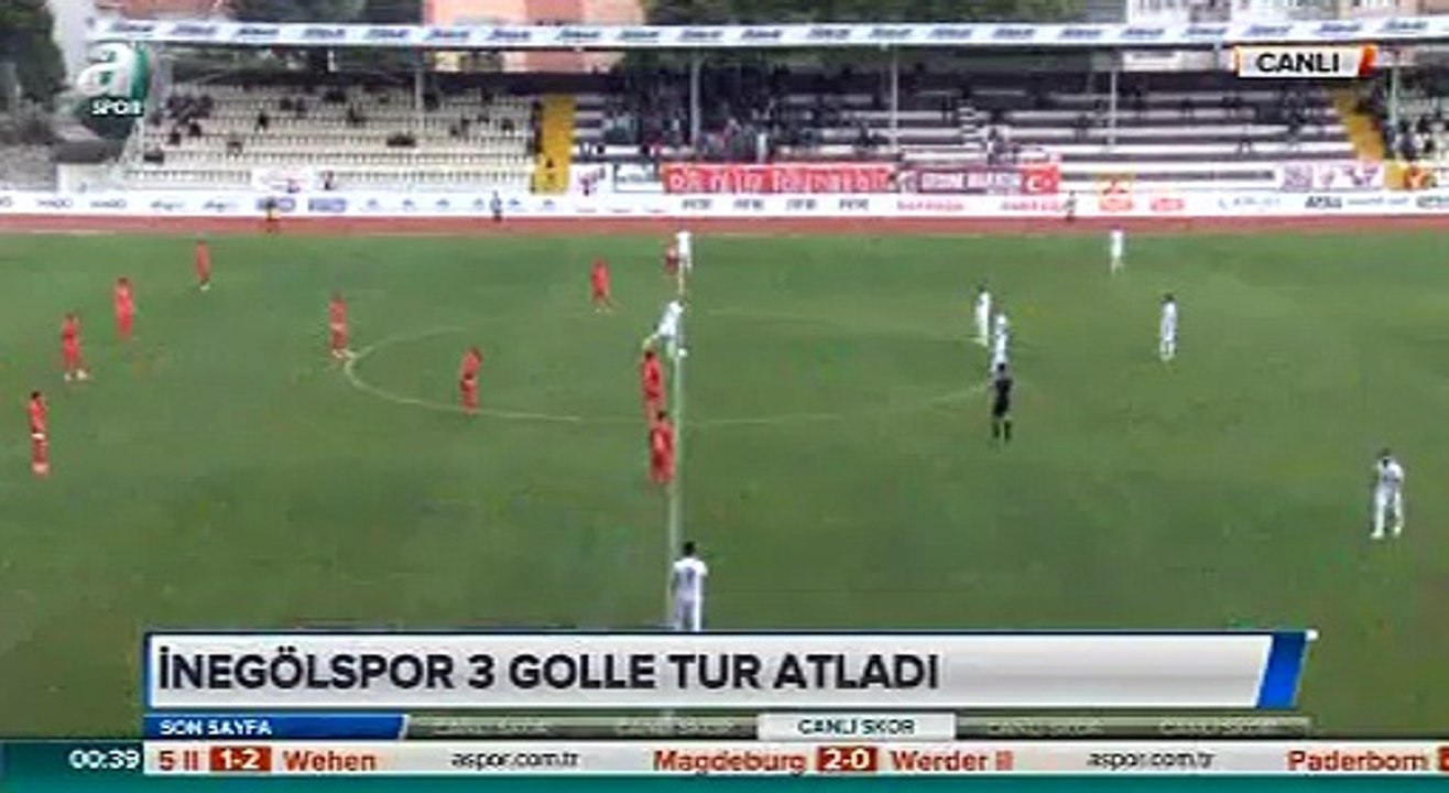 21.09.2016 - 2016-2017 Turkish Cup 2nd Qualifying Round İnegölspor 3-0 Halide Edip Adıvar SK