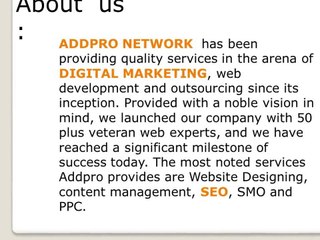 One of the Best SEO Company in Bangalore - Addnetit