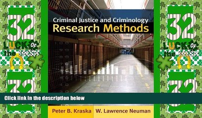 Big Deals  Criminal Justice and Criminology Research Methods  Full Read Best Seller