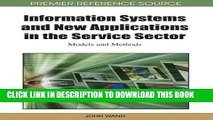 [PDF] Information Systems and New Applications in the Service Sector: Models and Methods Full Online