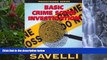 Must Have PDF  Guide to Basic Crime Scene Investigation  Full Read Best Seller