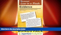 Big Deals  Evidence Liaf: Aspenlaw Studydesk Bonus Pack (Law in a Flash)  Full Read Most Wanted