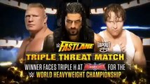 Brock Lesnar vs Roman Reigns vs Dean Ambrose Highlights Fastlane 2016