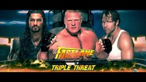 WWE 2K16 Roman Reigns vs Brock Lesnar vs Dean Ambrose!