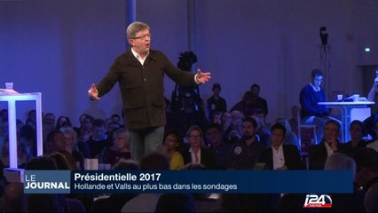 Hollande et Valls au plus bas dans les sondages