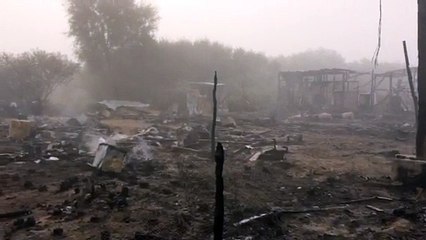 Incendies dans la "Jungle" de Calais : explosions de bouteilles de gaz, un blessé léger