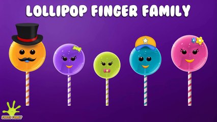 The Finger Family Lollipop Family Nursery Rhyme | Lollipop Finger Family Songs