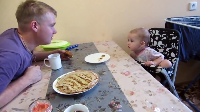 Russian Baby Arguing With Parents - Funny Kid