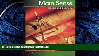 FAVORITE BOOK  Algebra and Geometry (Math Sense)  GET PDF