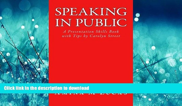 READ  Speaking in Public: A Presentation Skills Book FULL ONLINE