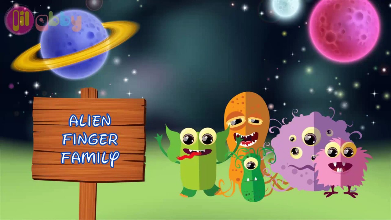 GROSS SLIME ALIEN Nursery Rhymes for Children! - Alien Finger Family Song - Lil Abby - YouTube