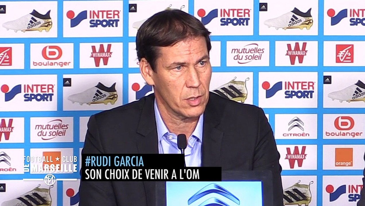 Rudi Garcia évoque son choix de signer à l'OM