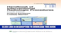 Read Now Handbook of Interventional Radiologic Procedures (Lippincott Williams   Wilkins Handbook