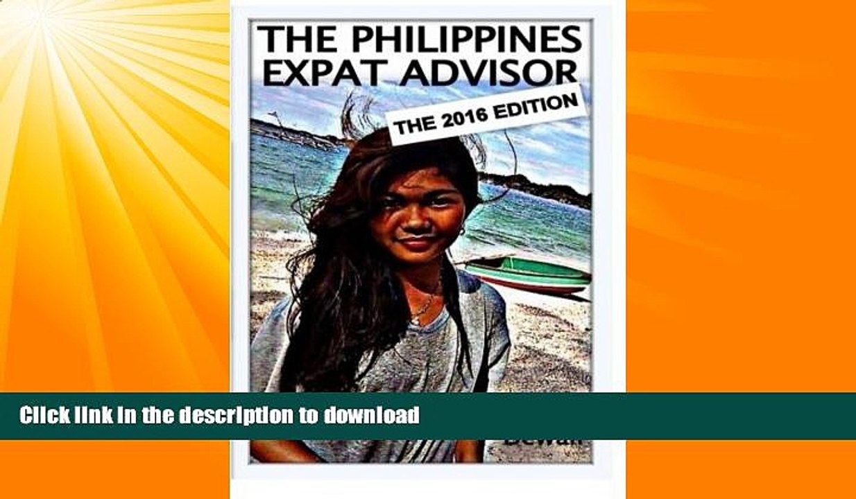 FAVORITE BOOK  The Philippines Expat Advisor: A Guide to Moving and Living in the Philippines