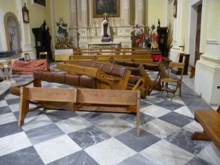 La Chiesa Madre 'Sant'Andrea' di Presicce messa a soqquadro da due giovani