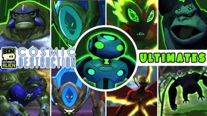 Ben 10 Ultimate Alien: Cosmic Destruction All Aliens Ultimate Transformations (PS3, X360, PS2, Wii)