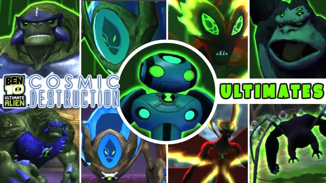 Ben 10 Ultimate Alien: Cosmic Destruction All Aliens Ultimate Transformations (PS3, X360, PS2, Wii)