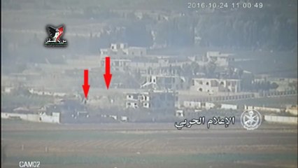 下载视频: Syrian army destroyed eight tanks and mechanisms terrorists Front victory near Darkhbayh Rural Damascus.