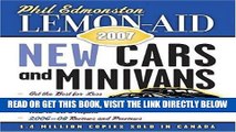 [FREE] EBOOK Lemon-Aid 2007: New Cars and Minivans BEST COLLECTION
