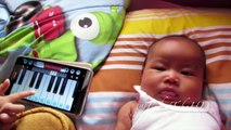 Funny Kids ? Baby React to the song of sad music and happy music @lifiatubehd