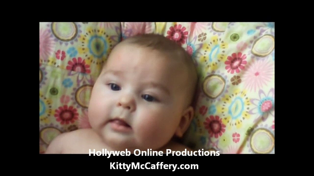 SO FUNNY!!! Bryson scared to hear a baby laughing!