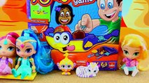 Aladdins Flying Carpet Board Game Challenge With Genie Dolls Shimmer & Shine and Cute Leah Doll