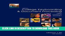 [PDF] FREE Gregg College Keyboarding   Document Processing (GDP), Lessons 1-60 text [Read] Online