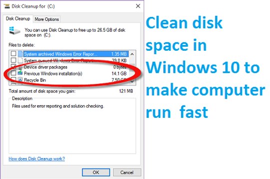 How to Clean disk space in Windows 10 to make computer run fast 100% working.