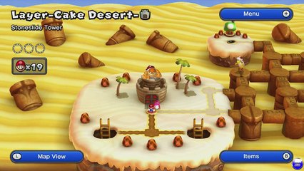 New Super Mario Bros. U - Layer Cake Desert-Tower - Stoneslide Tower