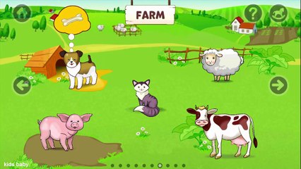 Compilation Animals Farm And Wild for Kids | English Class Animal Name And Sound