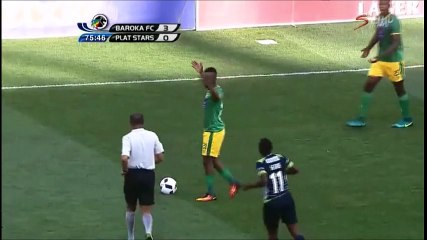 South Africa's Sipho Moeti Gets Yellow Card For Showboating!