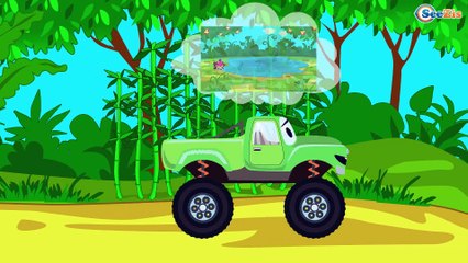 Cars and Trucks Cartoon about Monster Truck with Mosquitoes - Cartoons for children Episode 62