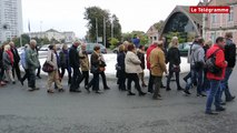 Saint-Brieuc. 80 manifestants venus soutenir les policiers